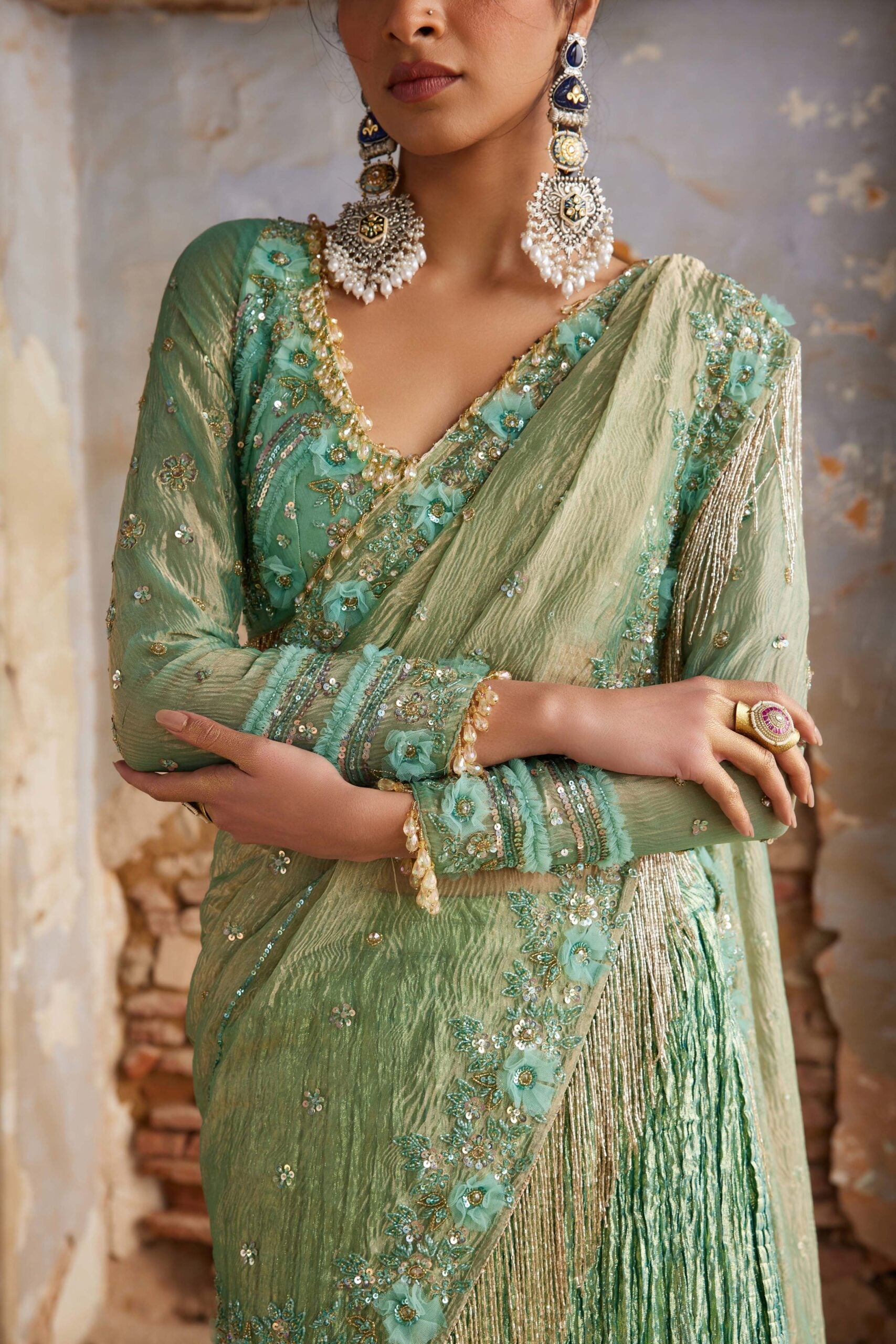 DRAPE SAREE SET EBN2