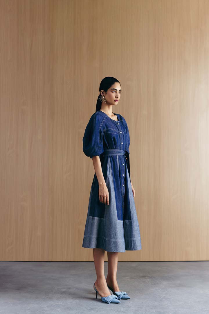 MIX & MATCH DENIM DRESS