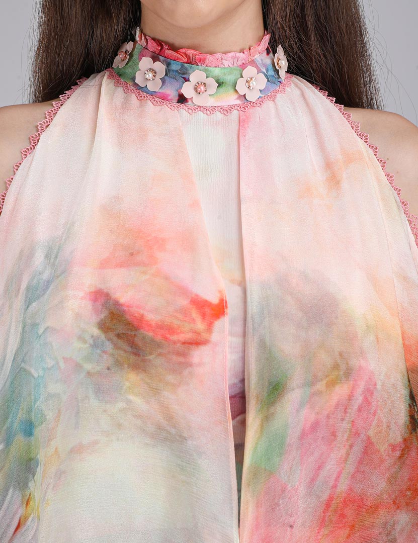 Floral Maze Printed Dress