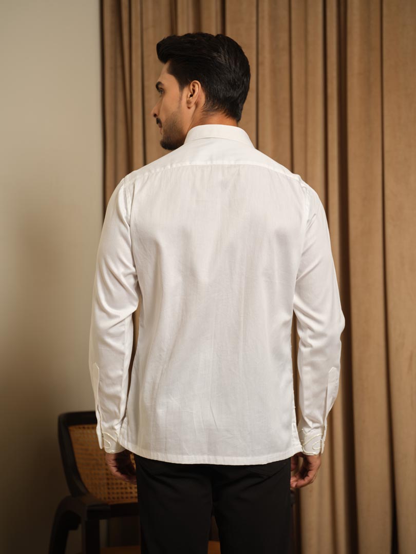 Ivory Contour Party Shirt