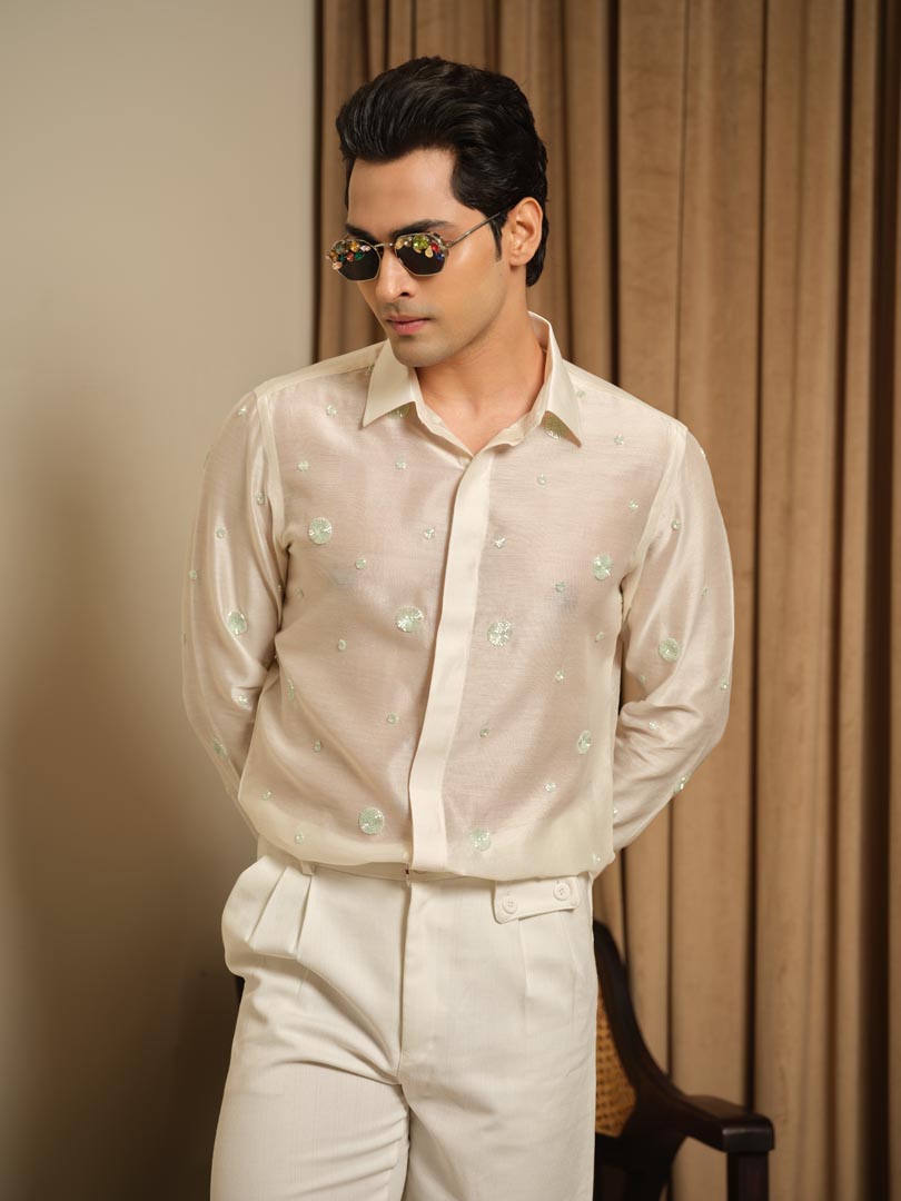 Mint Polka Party Shirt