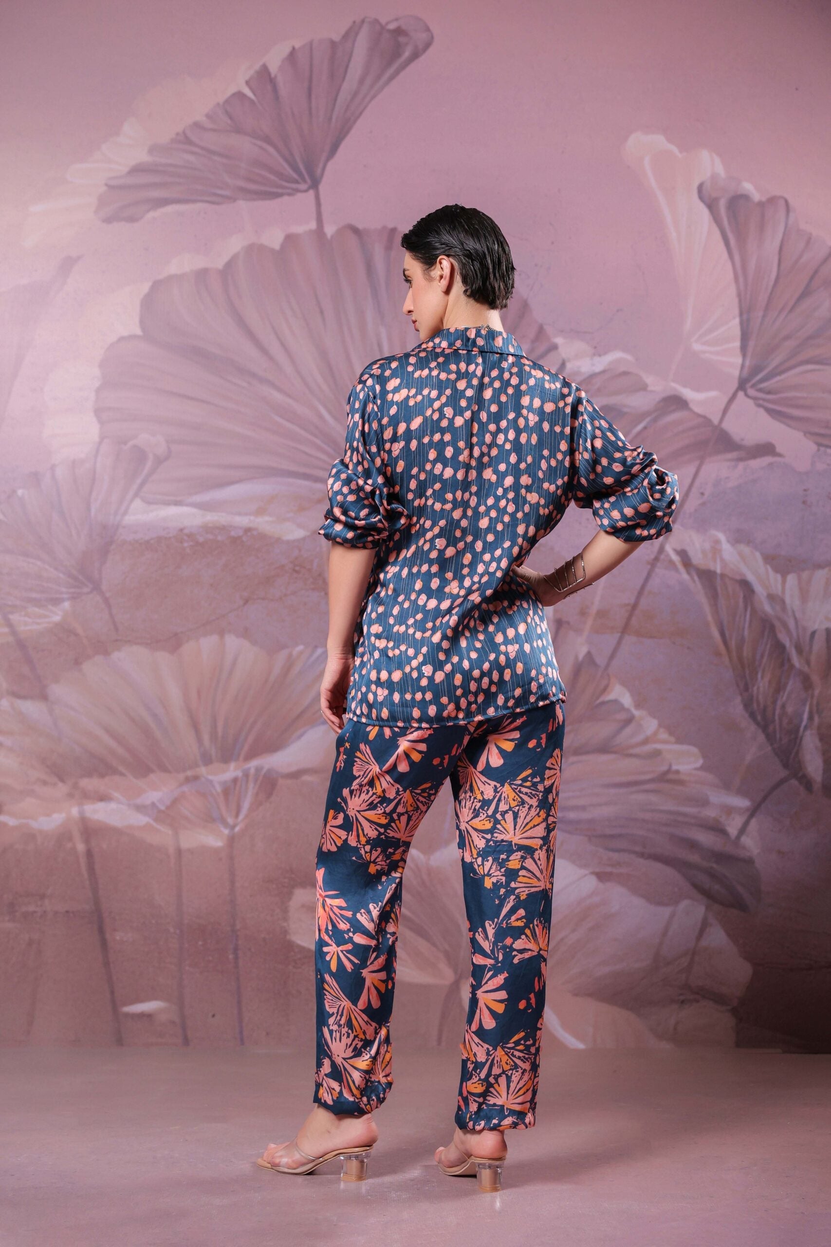 Prussian blue CHATTERJEE   co-ord set