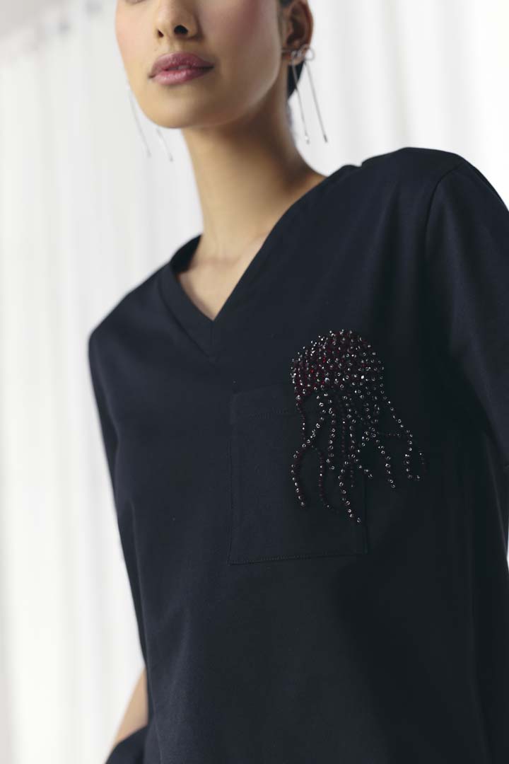 JELLYFISH EMBELLISHED TSHIRT