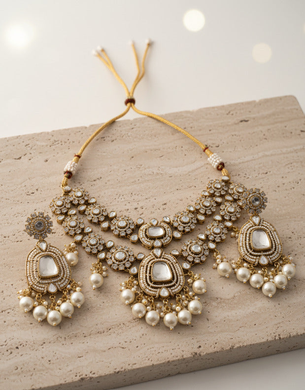 Gulab Kundan Bridal Set