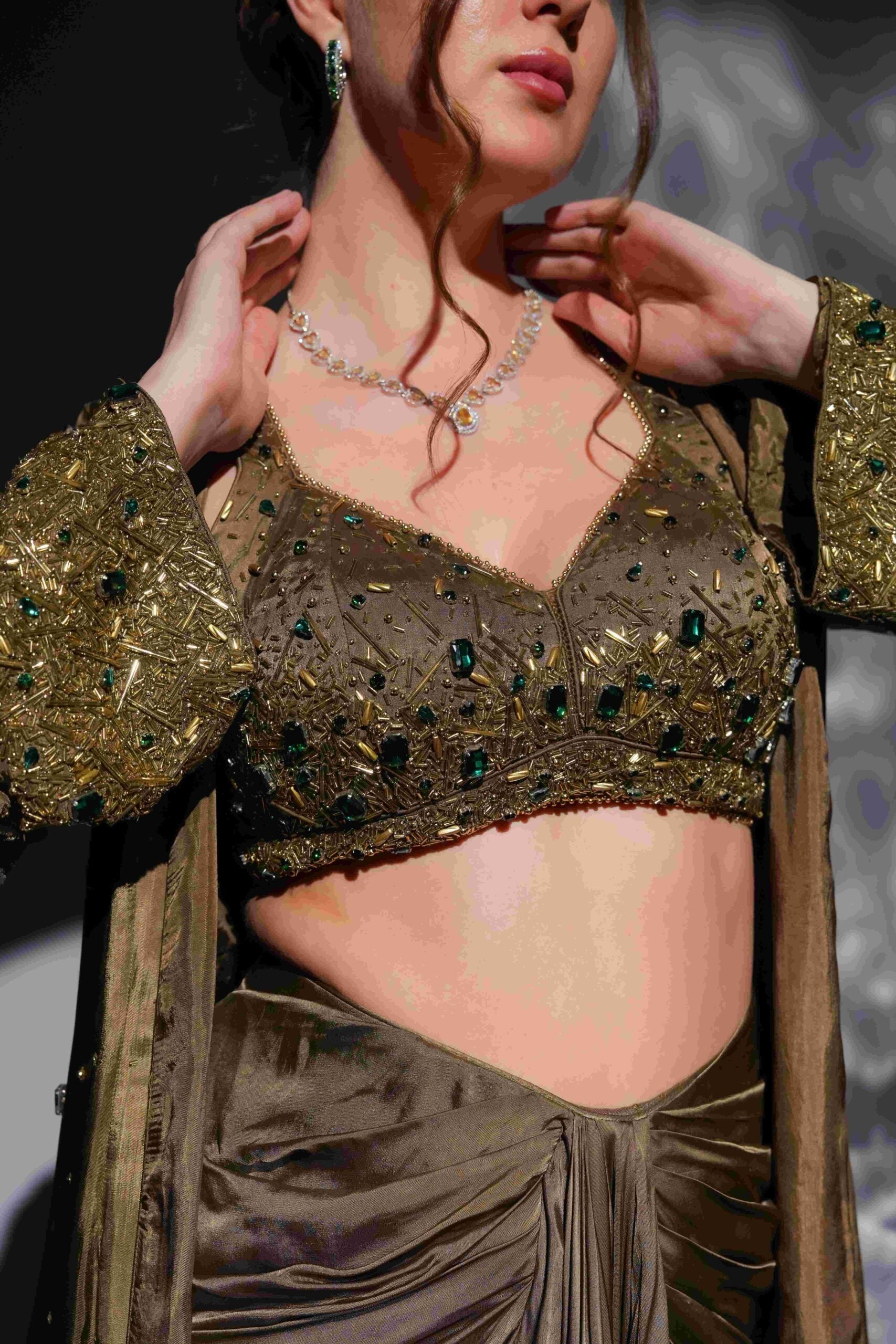 Aurora Drape skirt Jacket