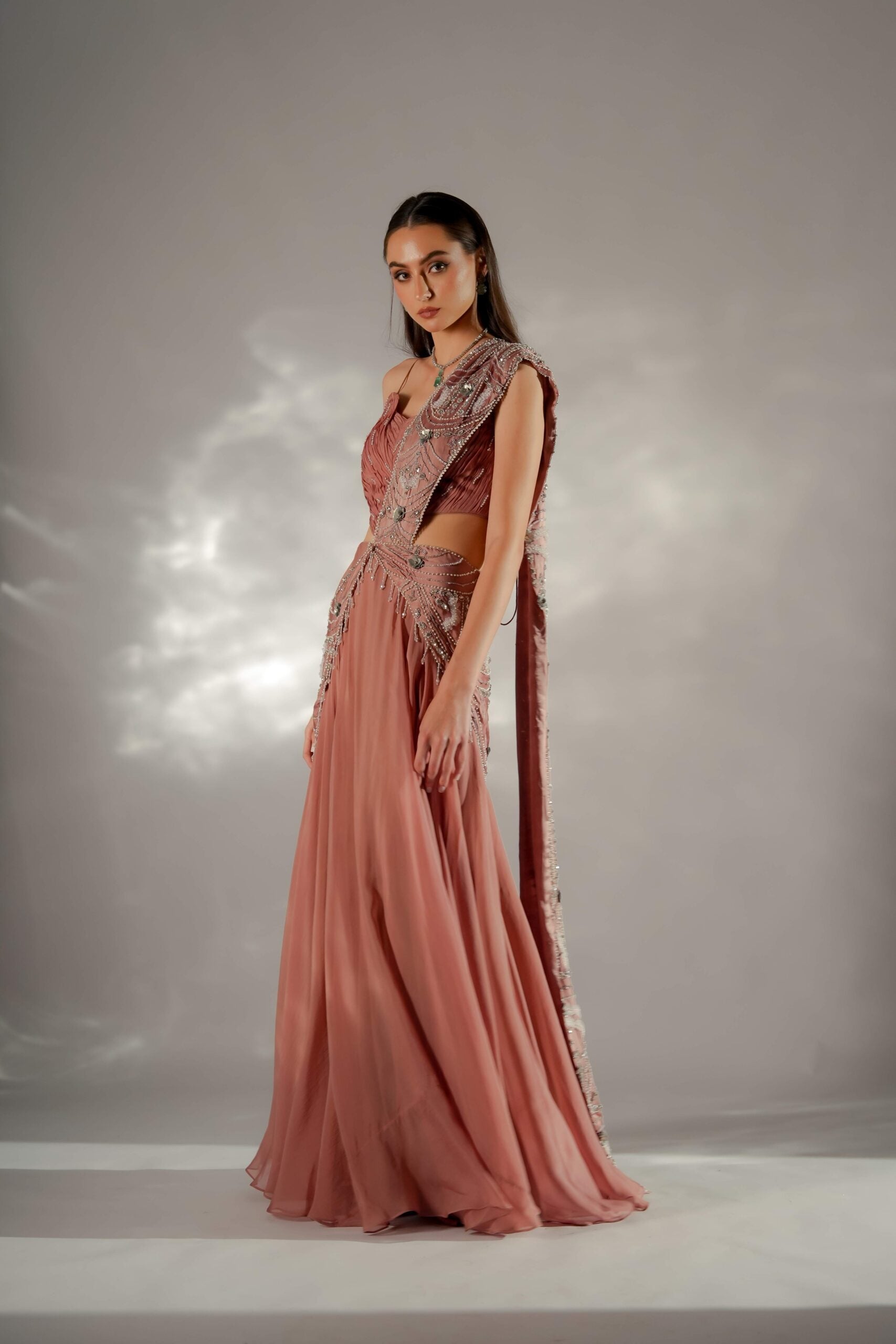 Moon veil Drape Saree