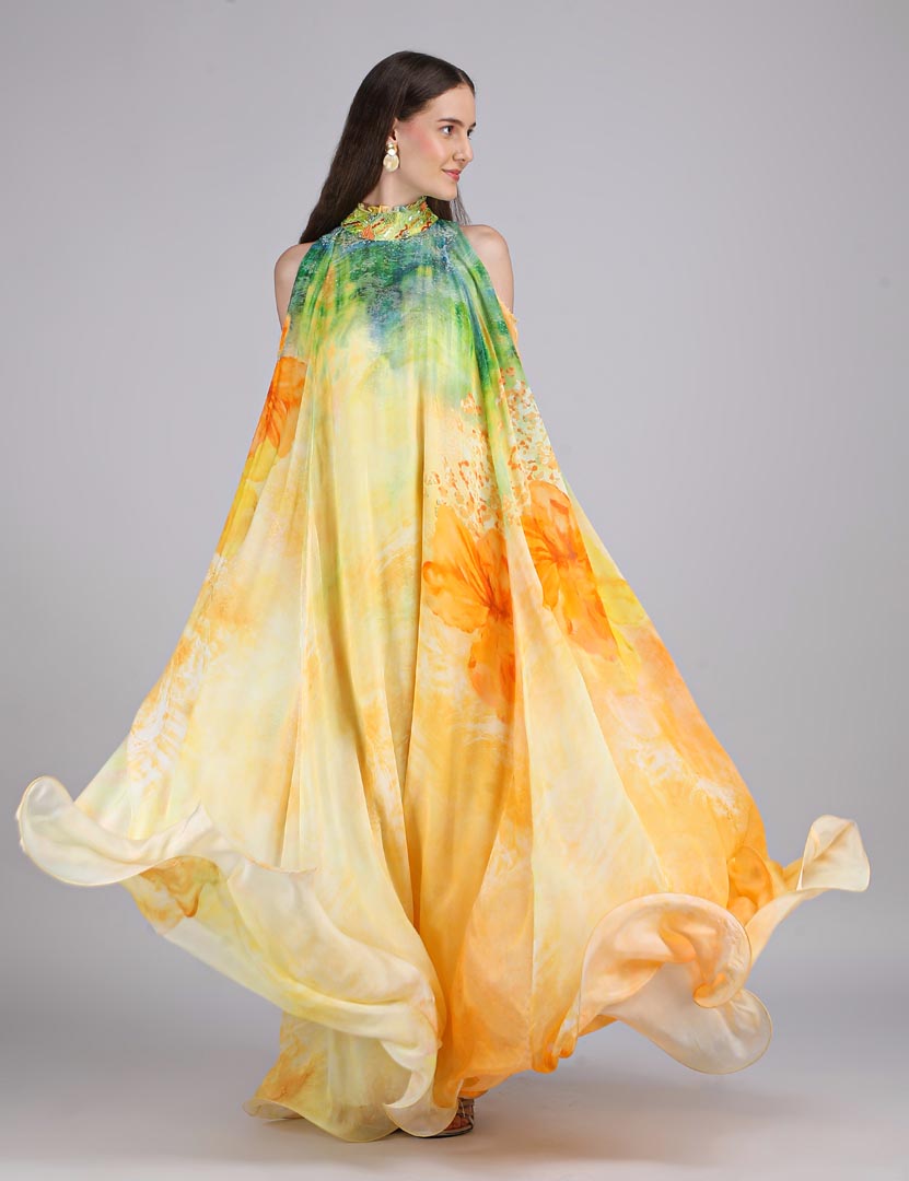 Aurora Arise Flora printed dress