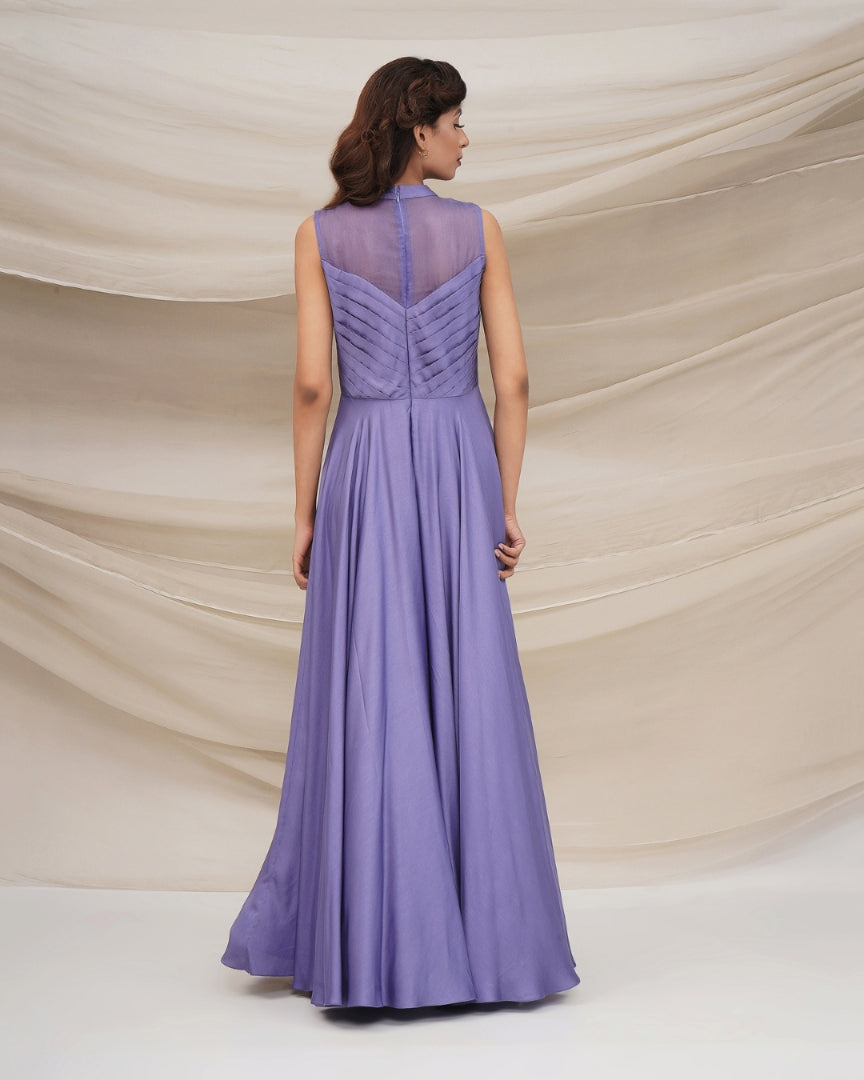 Lavender full skirt gown