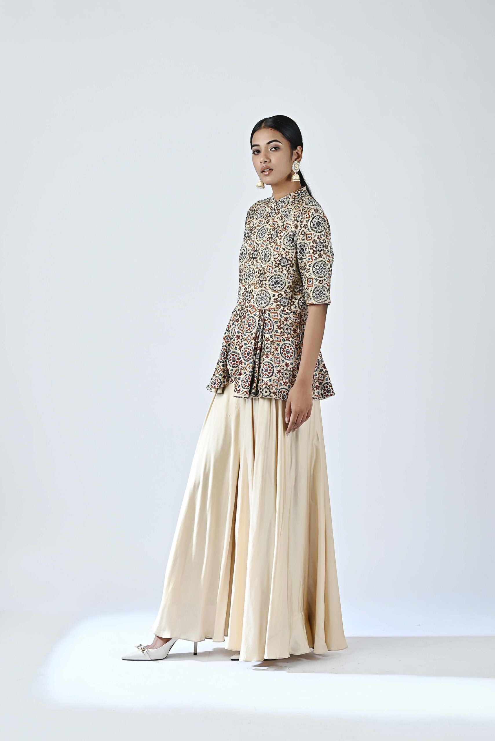 Ajrakh embellished jumpsuit