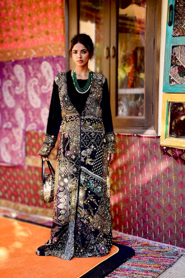 Gazal Embellished Shrug | Boho-Luxe Artisanal Handcrafted Layer