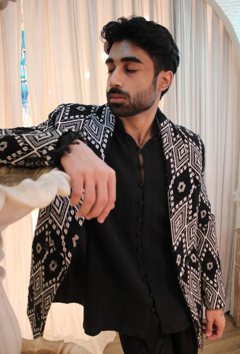 Ikkat jacket