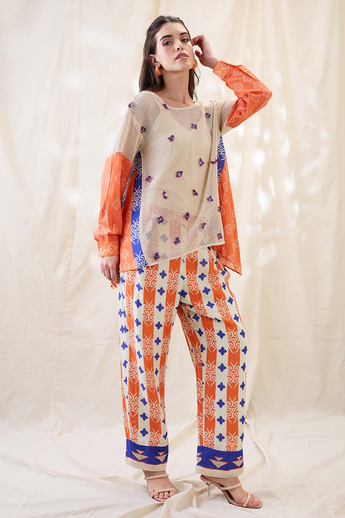 Kitchra Appliqued co-ord set SP4596