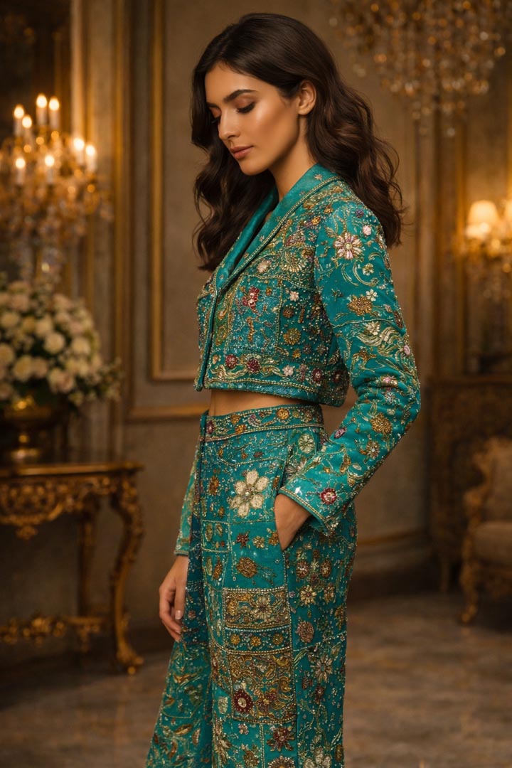 Inaaya Embroidered Luxury Co-ord Set for Weddings & Festive Wear