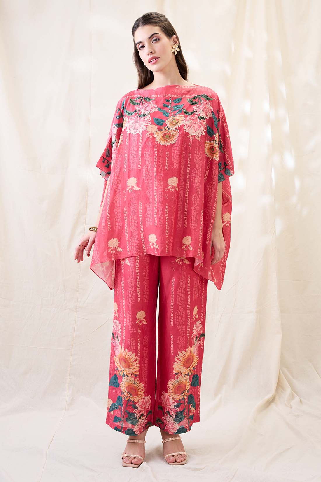 Ravya embroidered kimono co-ord set SP4622