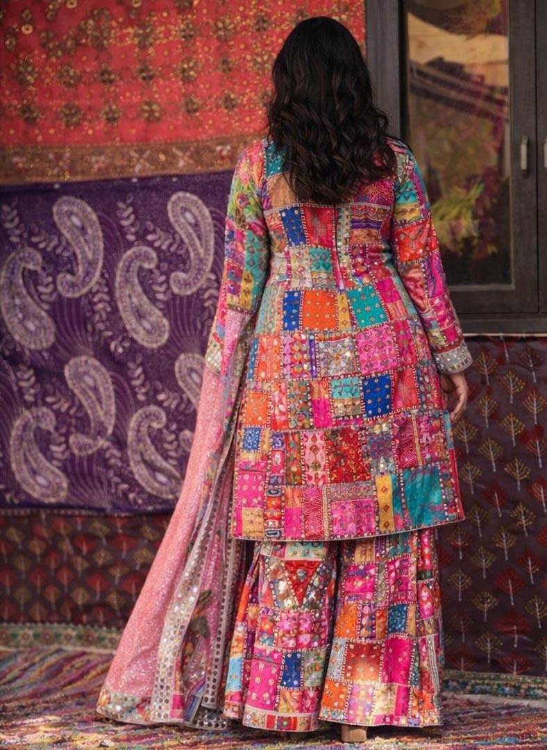 Miraaya Heirloom Set – Fluid Crepe Embroidered Suit for Weddings