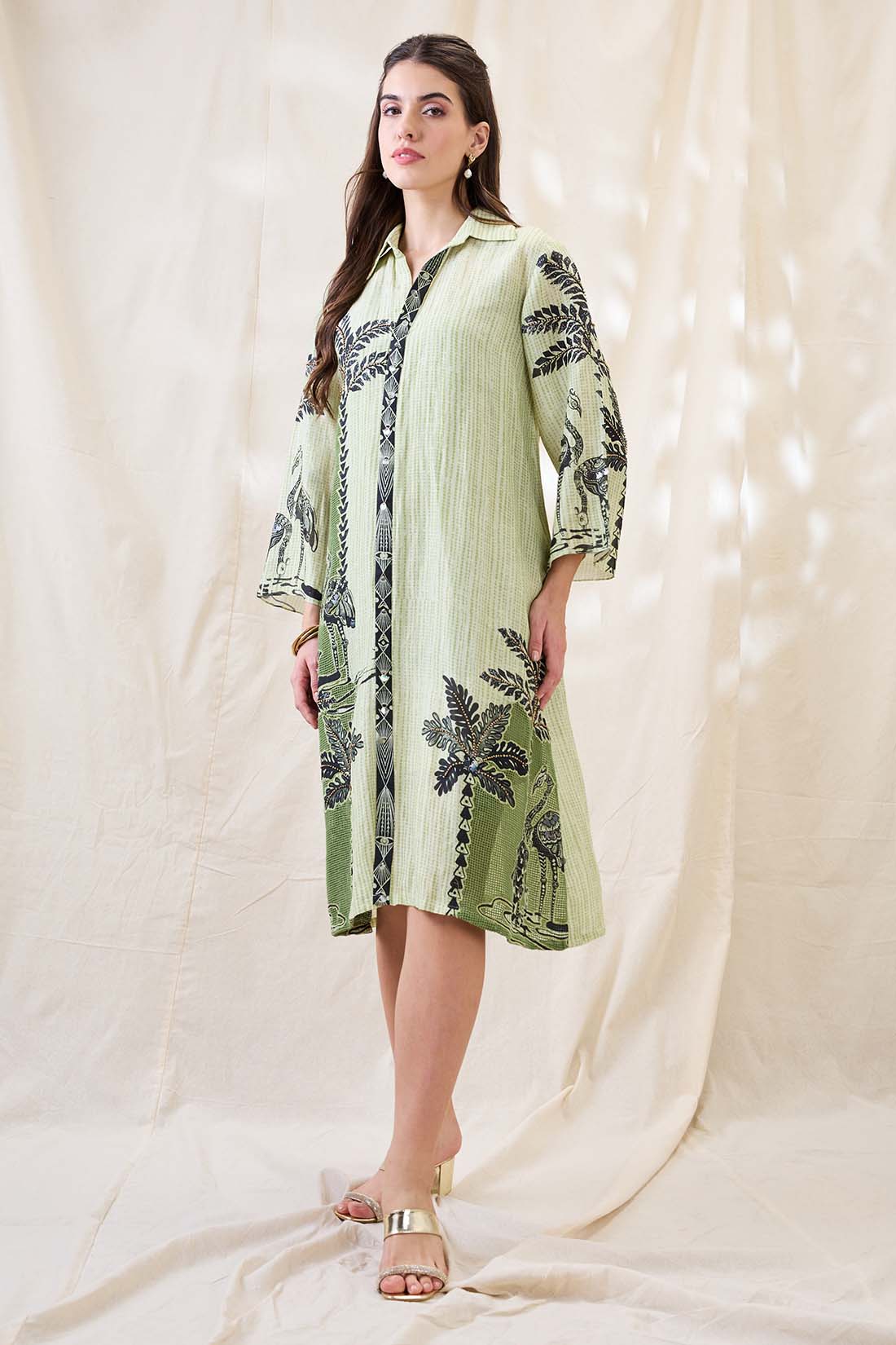 Noorani embellished boxy dress SP4652