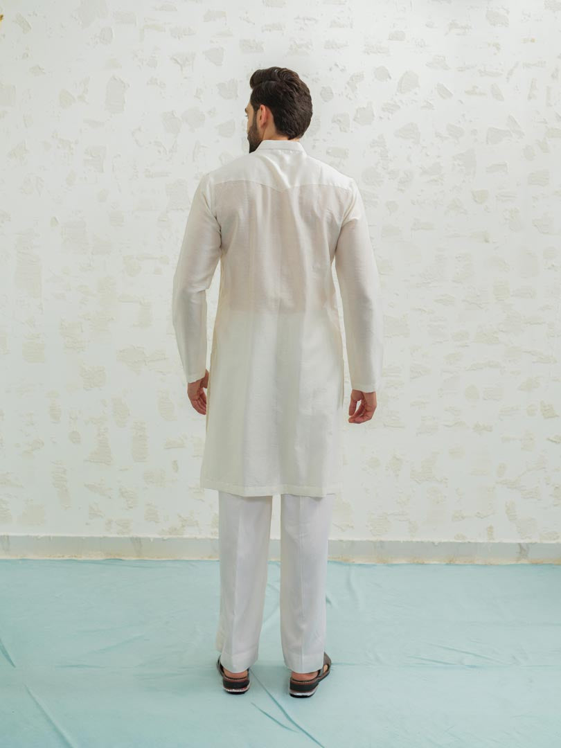Ivory Lippan Kurta set