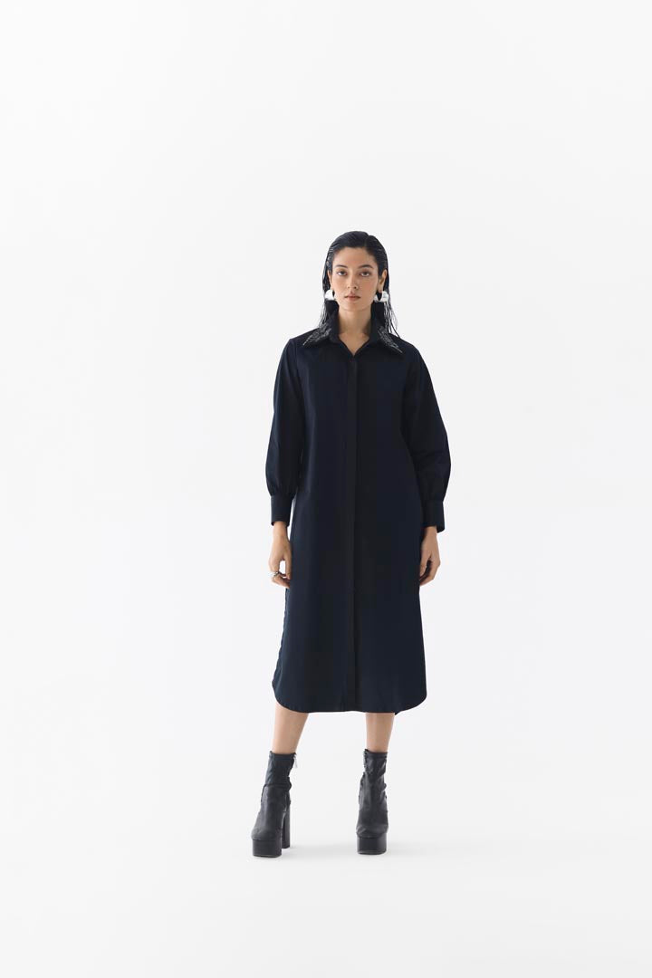 CALLA SHIRT DRESS WITH MULTI VEST