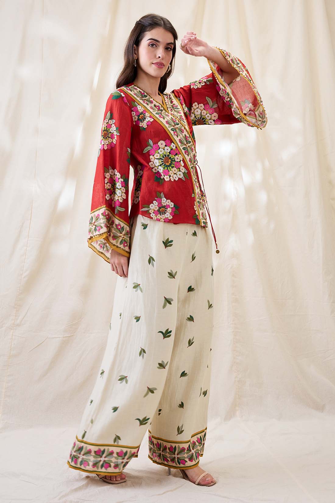 Gulzaar embellished angarkha set SP4674
