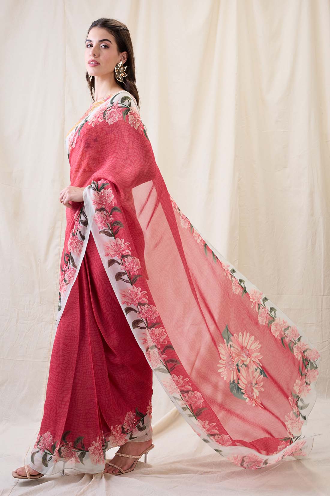 Ravya embellished pre-stitched saree set SP4683