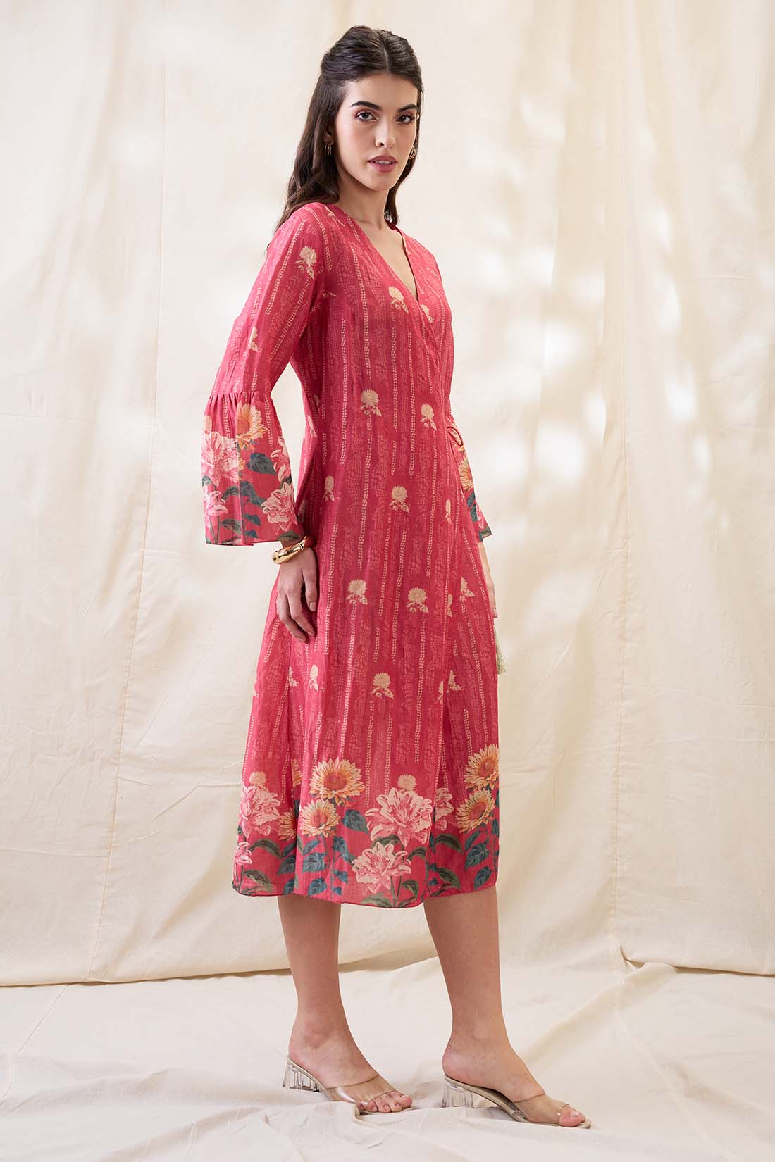 Ravya front overlapped dress SP4727