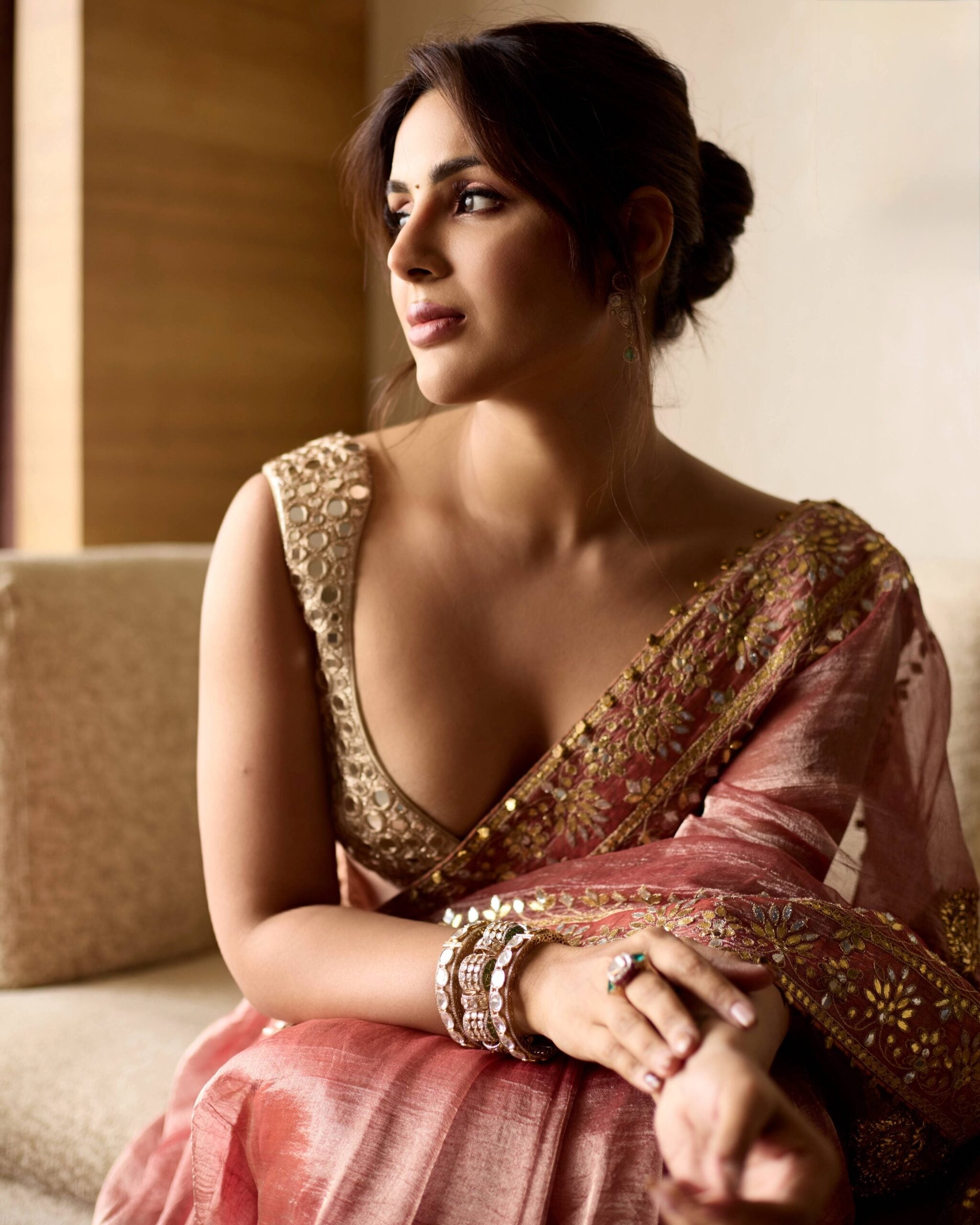 Samyukta in Mayur Shilp Saree