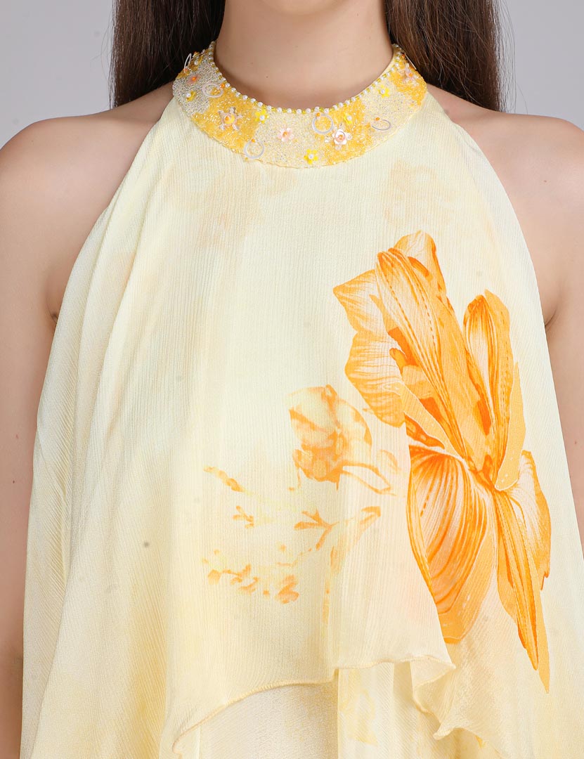 Ombre Herbs Flora Haze layered dress