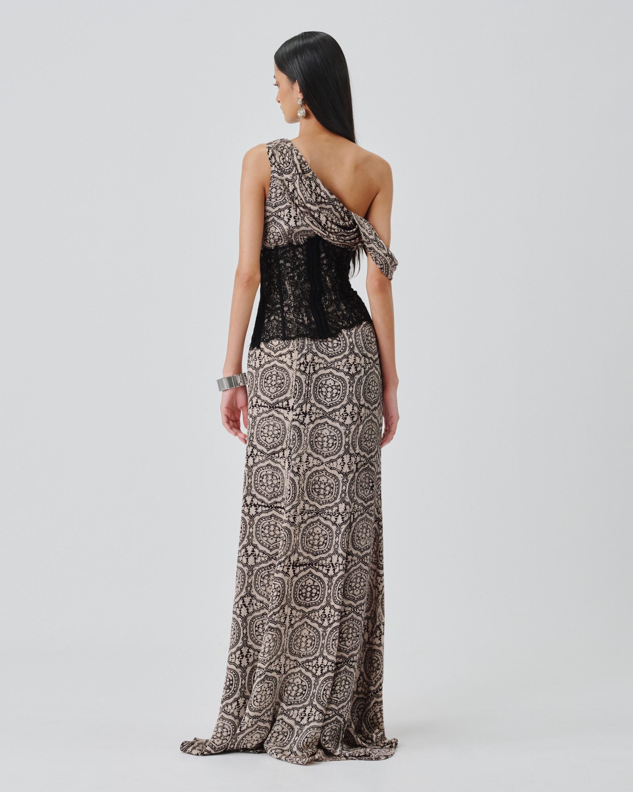 Tara Ajrakh Gown