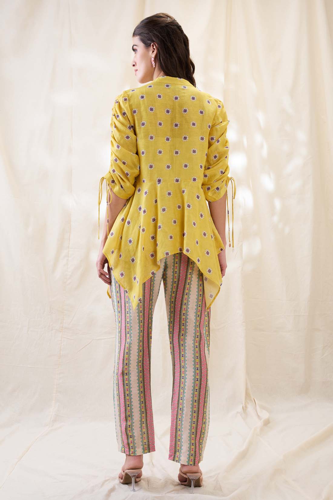 Nooma printed handkerchief top with pants SP4783