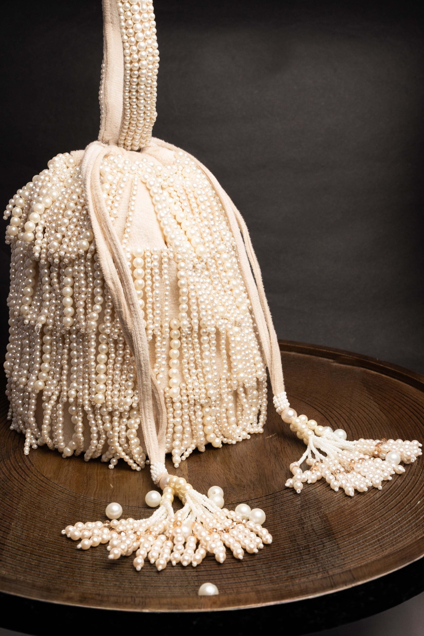 Gilt Raindrops Ivory