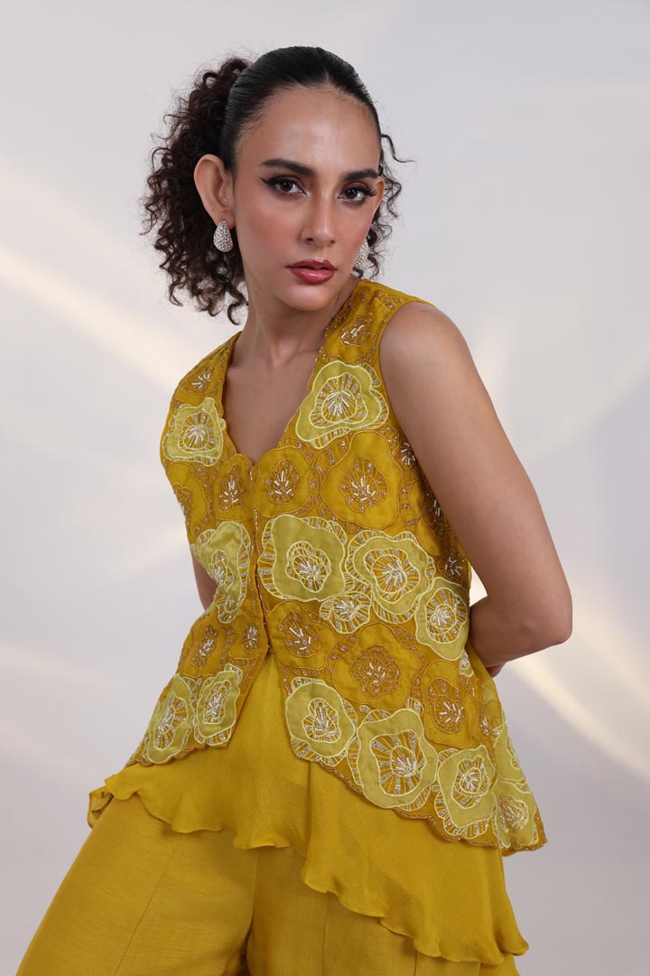 Velour Charm Outfit AAD626MUSTARD