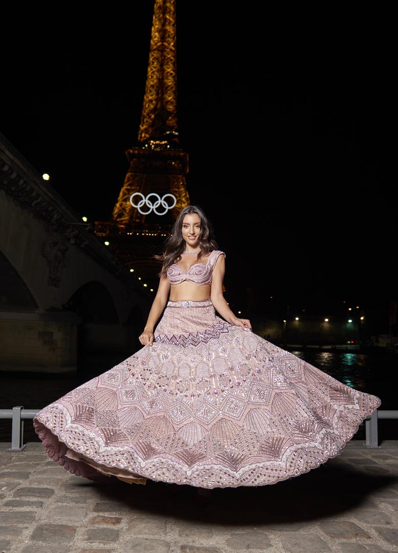PInk lehenga Set
