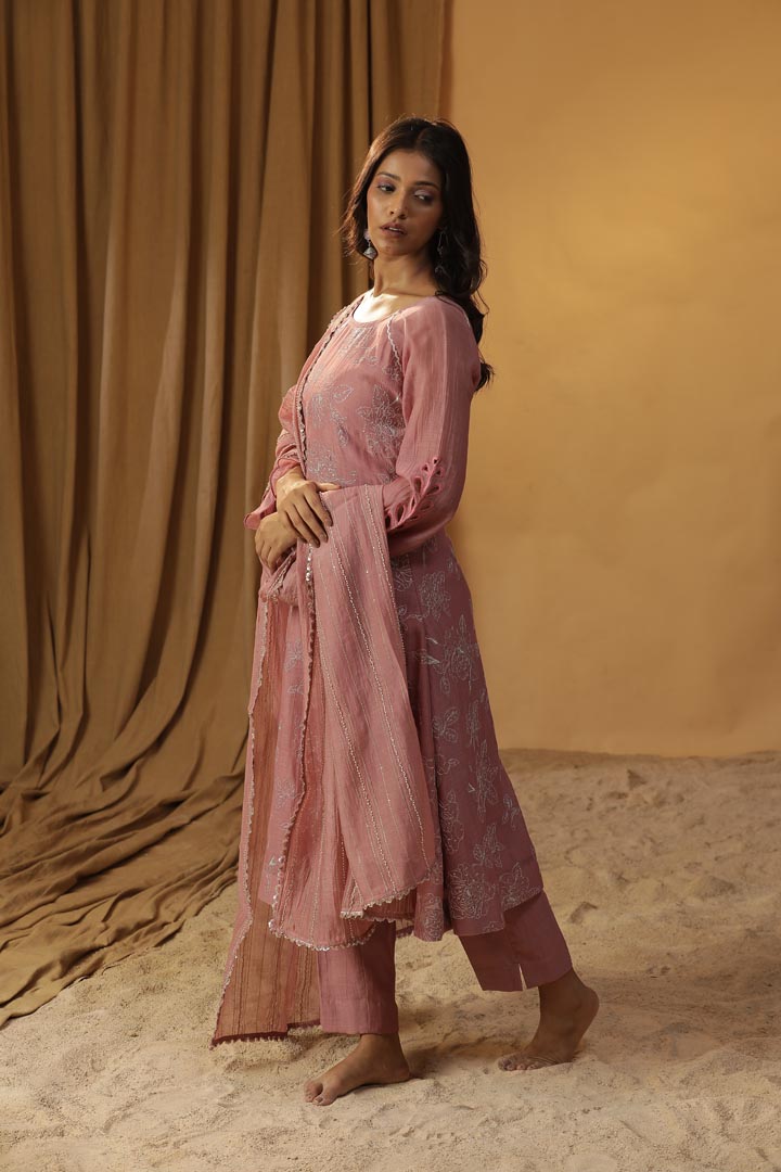 Image of PYAAZI EMBROIDERED SUIT SET