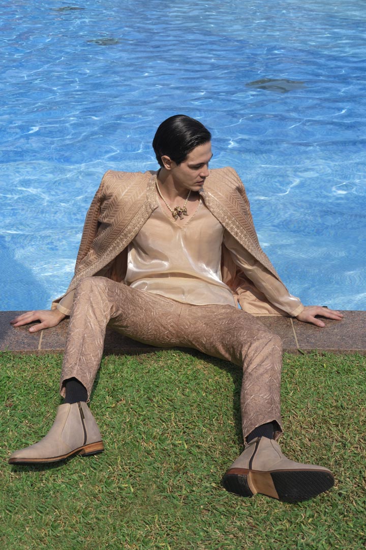 Apricot Sherwani Set