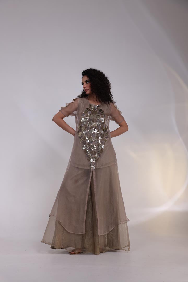 Auric Geometry Kaftan Set AAD619V