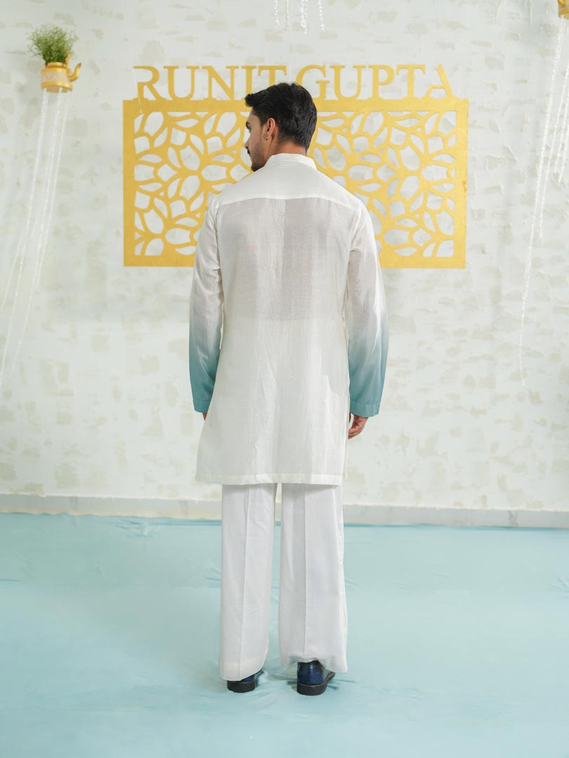 Contour Blue Zipper bundi set