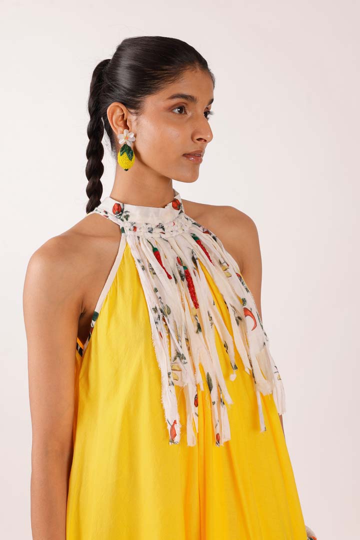 YELLOW MAXI DRESSNK-DRS-02-RS-S-25