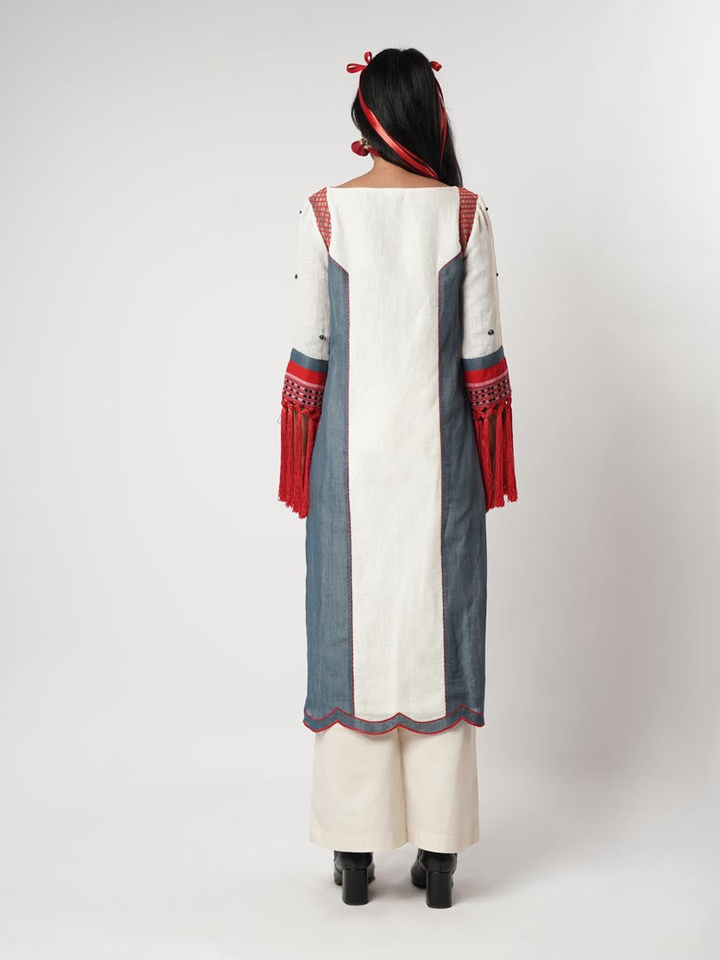 BLOCK FRING KURTA