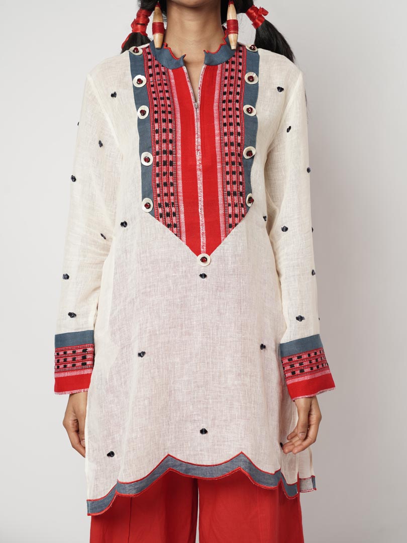 NAGA-YOKE DOT KURTA SET