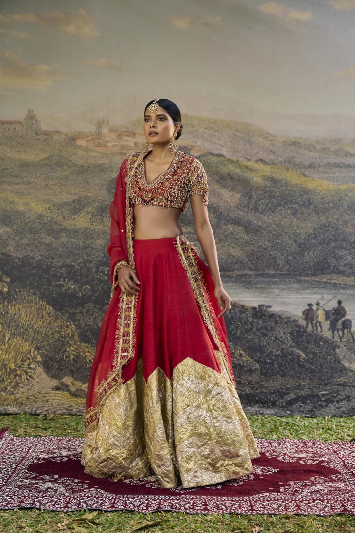 Lalima Jadau Lehenga Set