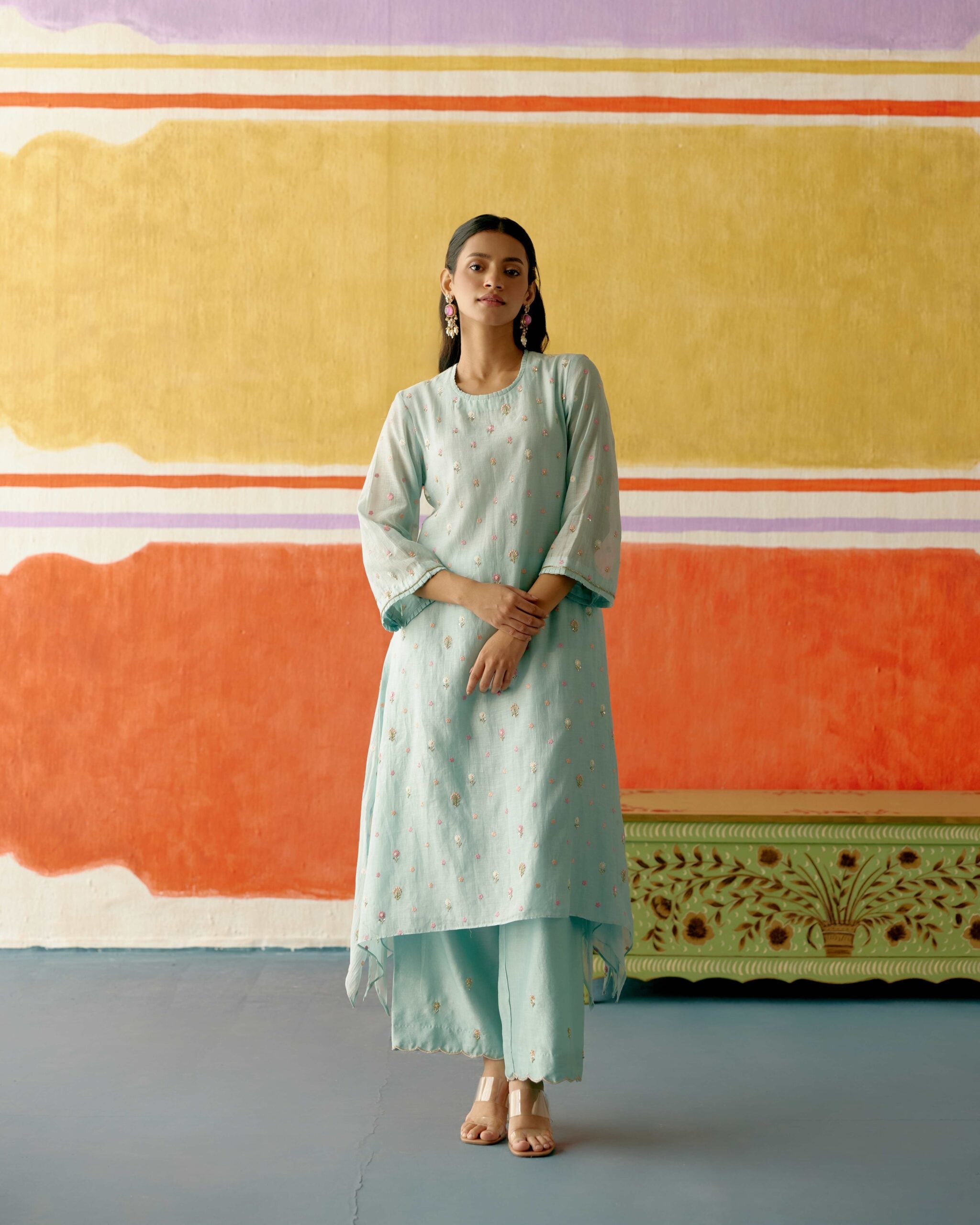 Neelam Frill Long Kurta Set