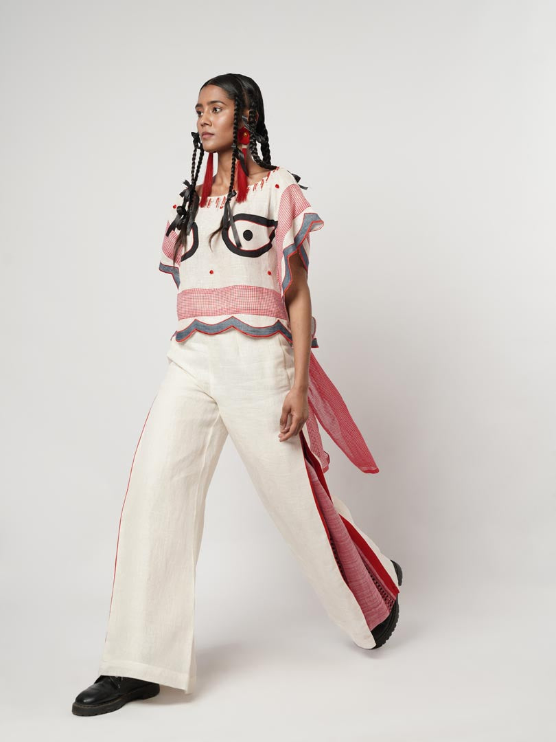 KAFTAN EYE CROPTOP SET