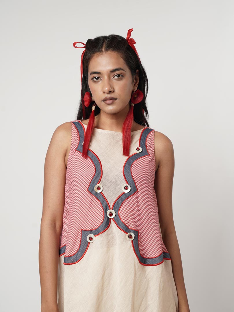GAMCHA SCALLOPED TUNIC SET