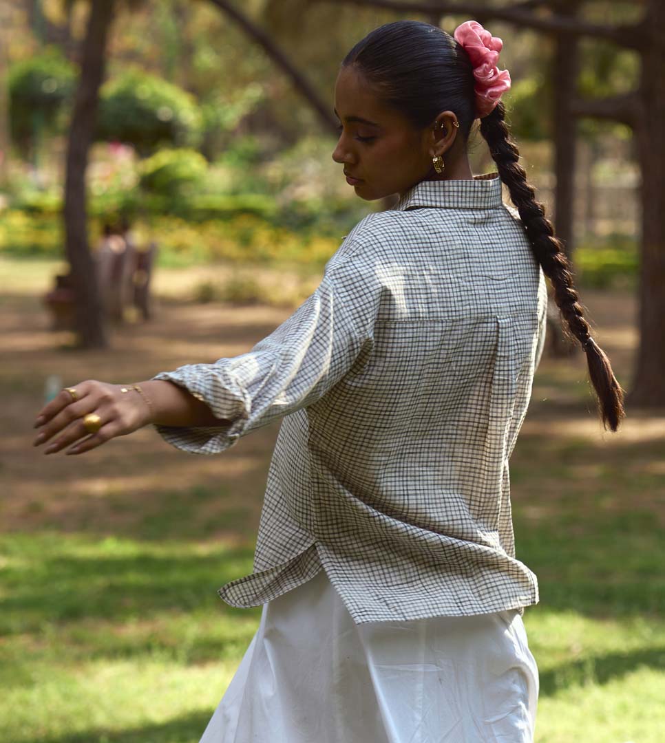 FUJI WOMEN'S SHIRT - SKETCHY CHECK