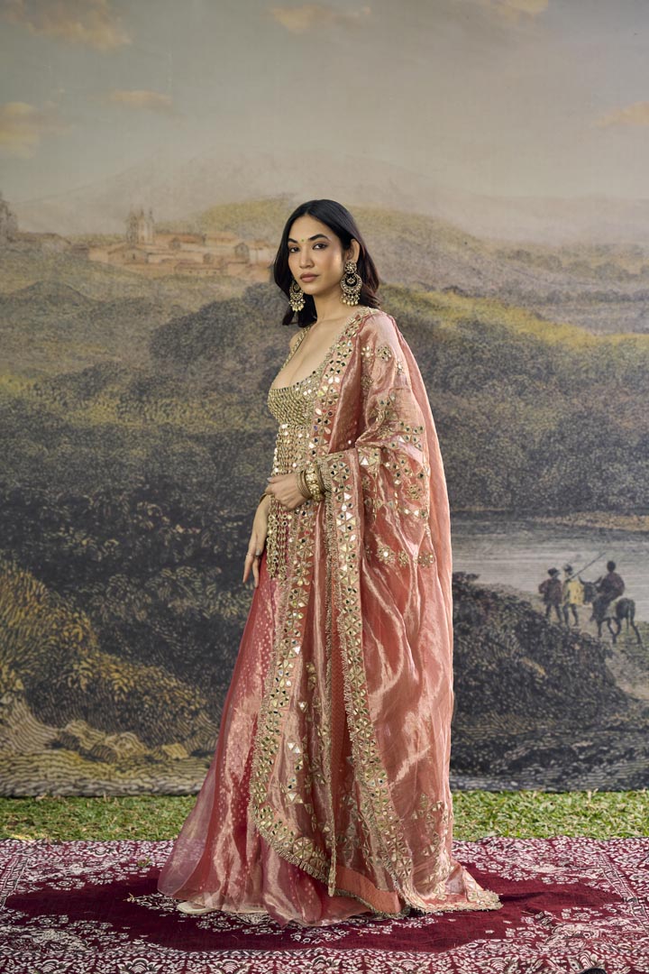 Gulbahar Mirror Sharara Set