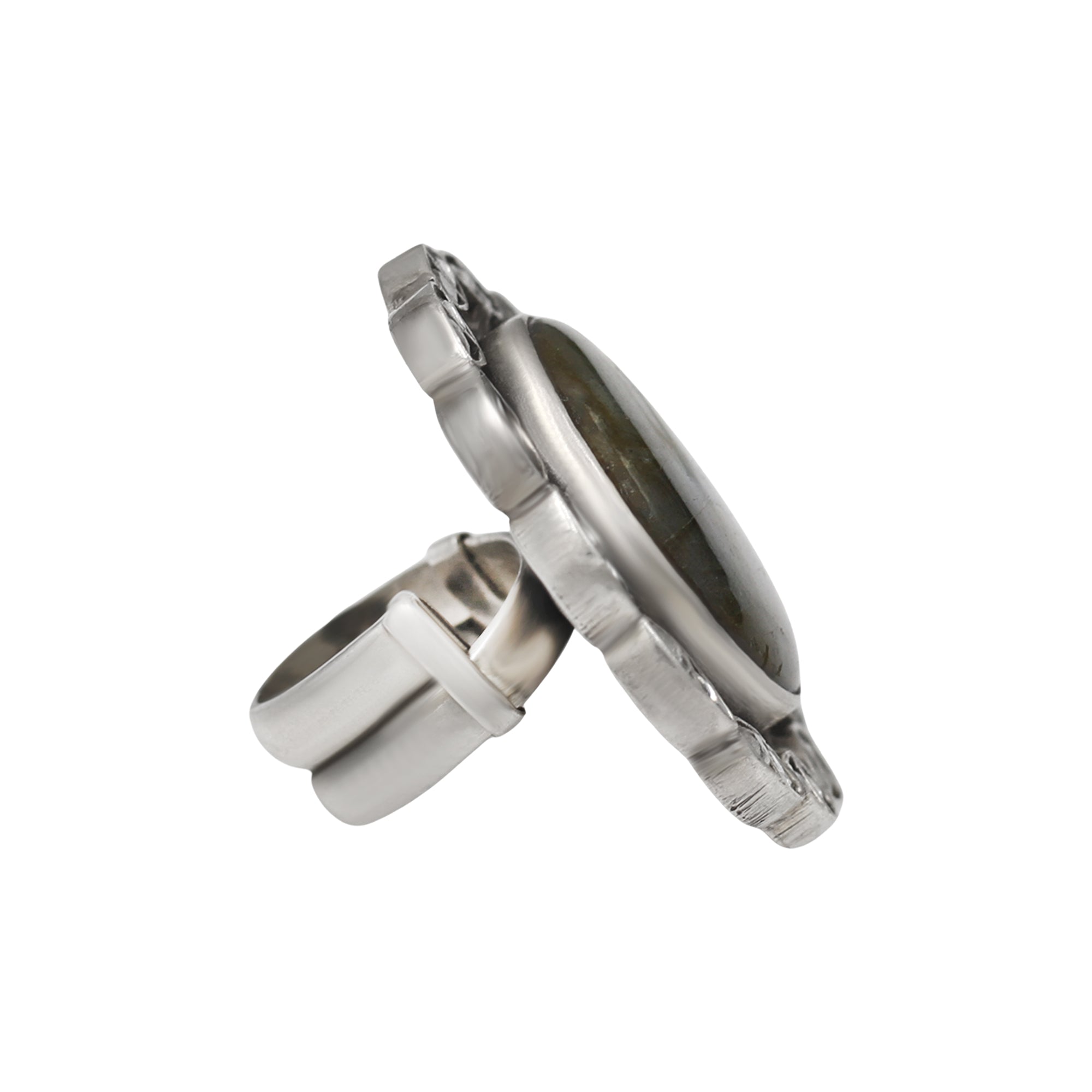 Handcrafted Labradorite Silver Ring by Sangeeta Boochra