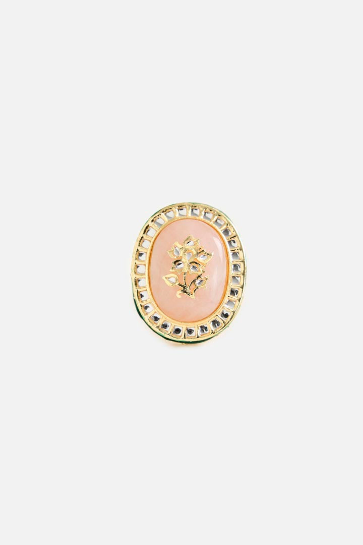 Oversized Kundan Statement Ring