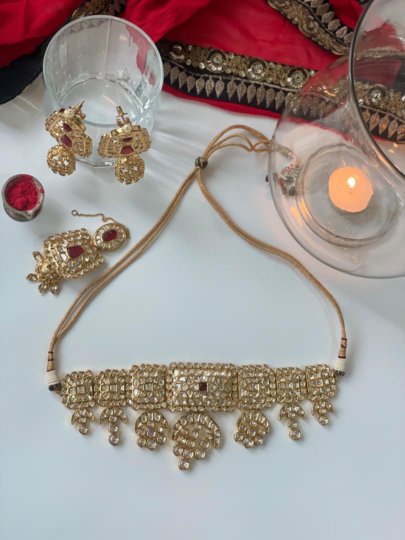 Kundan Choker with Red Stones