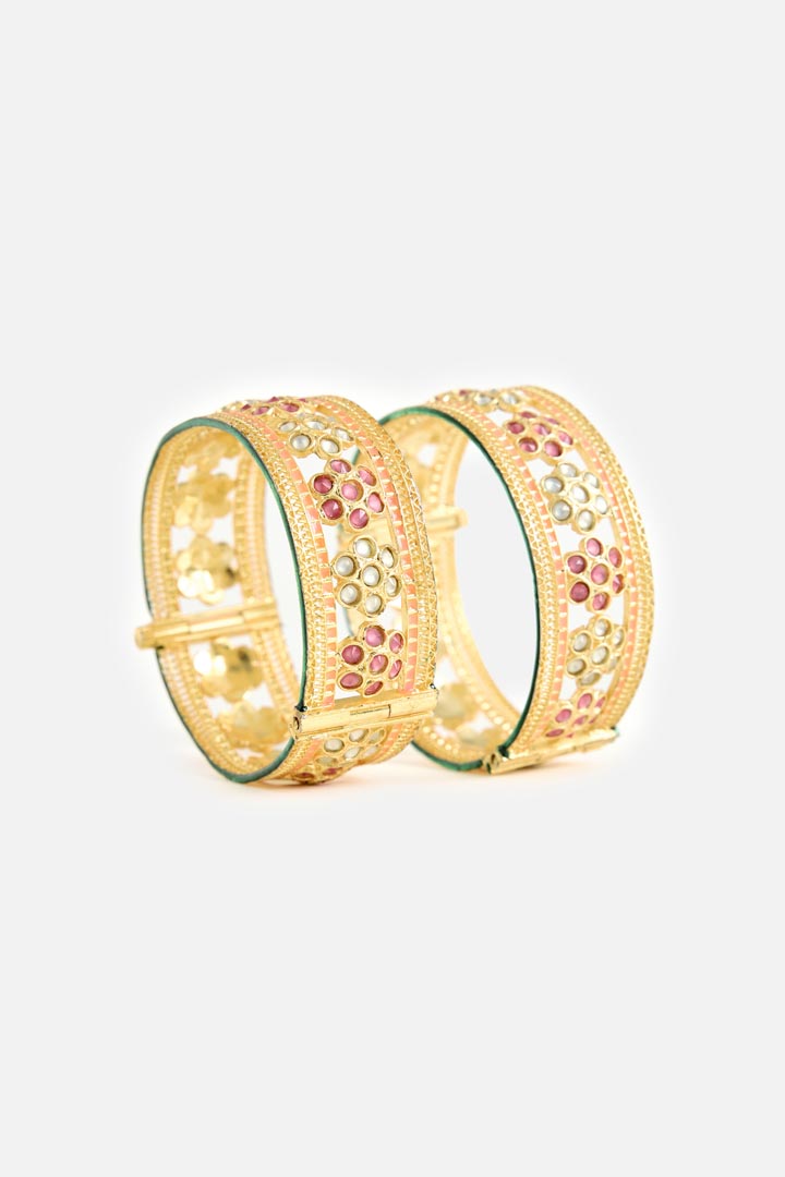 Gold Meenakari Bangle