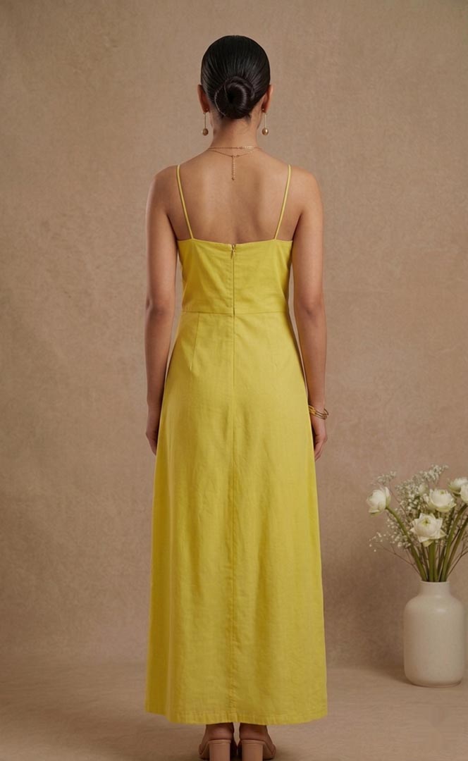 THETAA Stella  Hand-Embroidered Cotton Poplin Dress